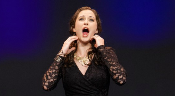 Shannon Jennings performs an aria at Pittsburgh Opera's annual Rising Stars event