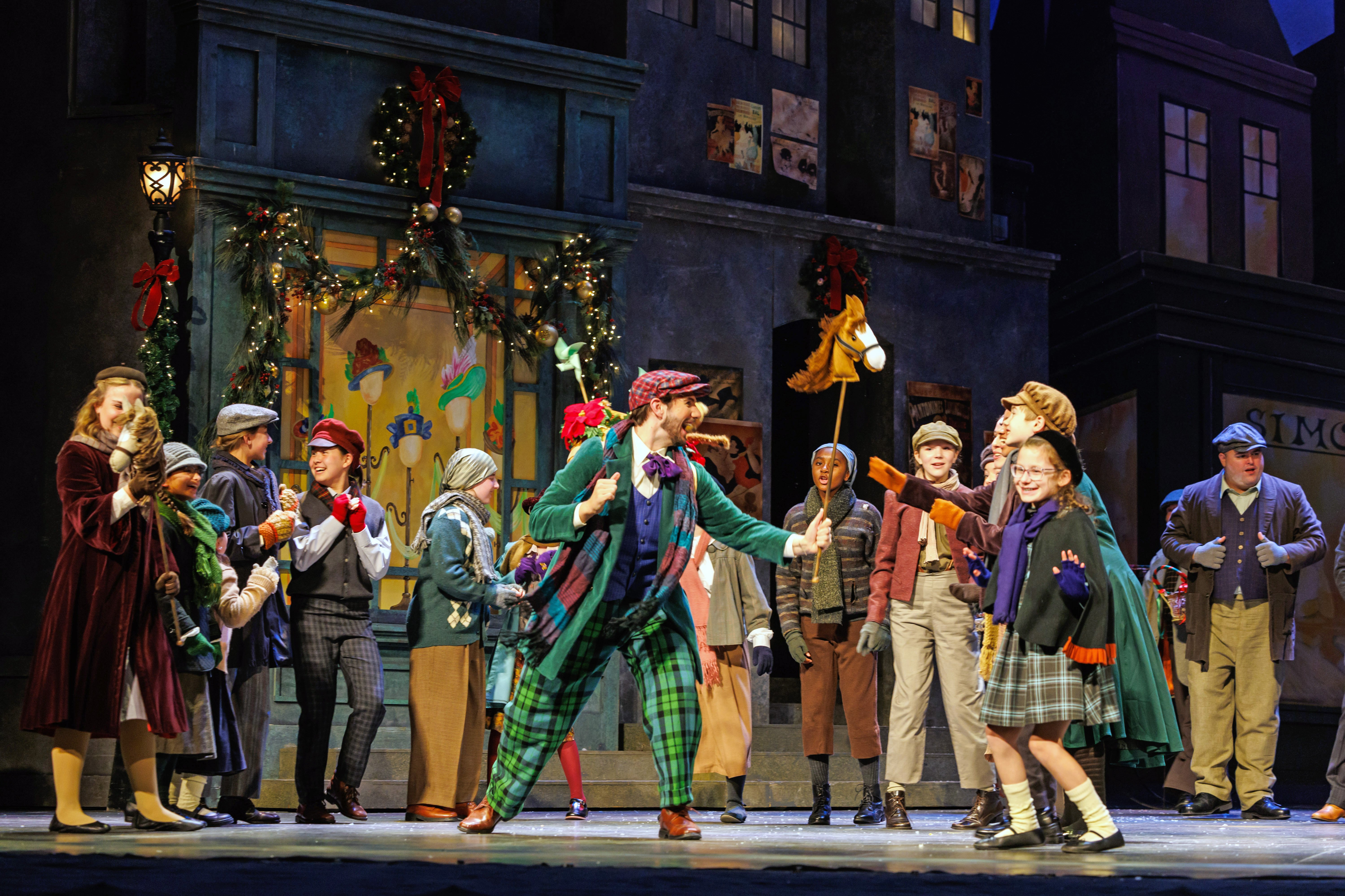 Logan Wagner as Parpignol in La Bohème (photo credit: David Bachman)