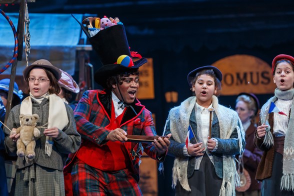 Terrence Chin-Loy performs as Parpignol in La bohème