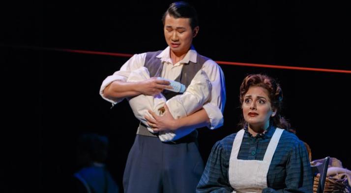 Brian Vu as John Brooke, with Laurel Semerdjian as Meg March, in Little Women, January 2016