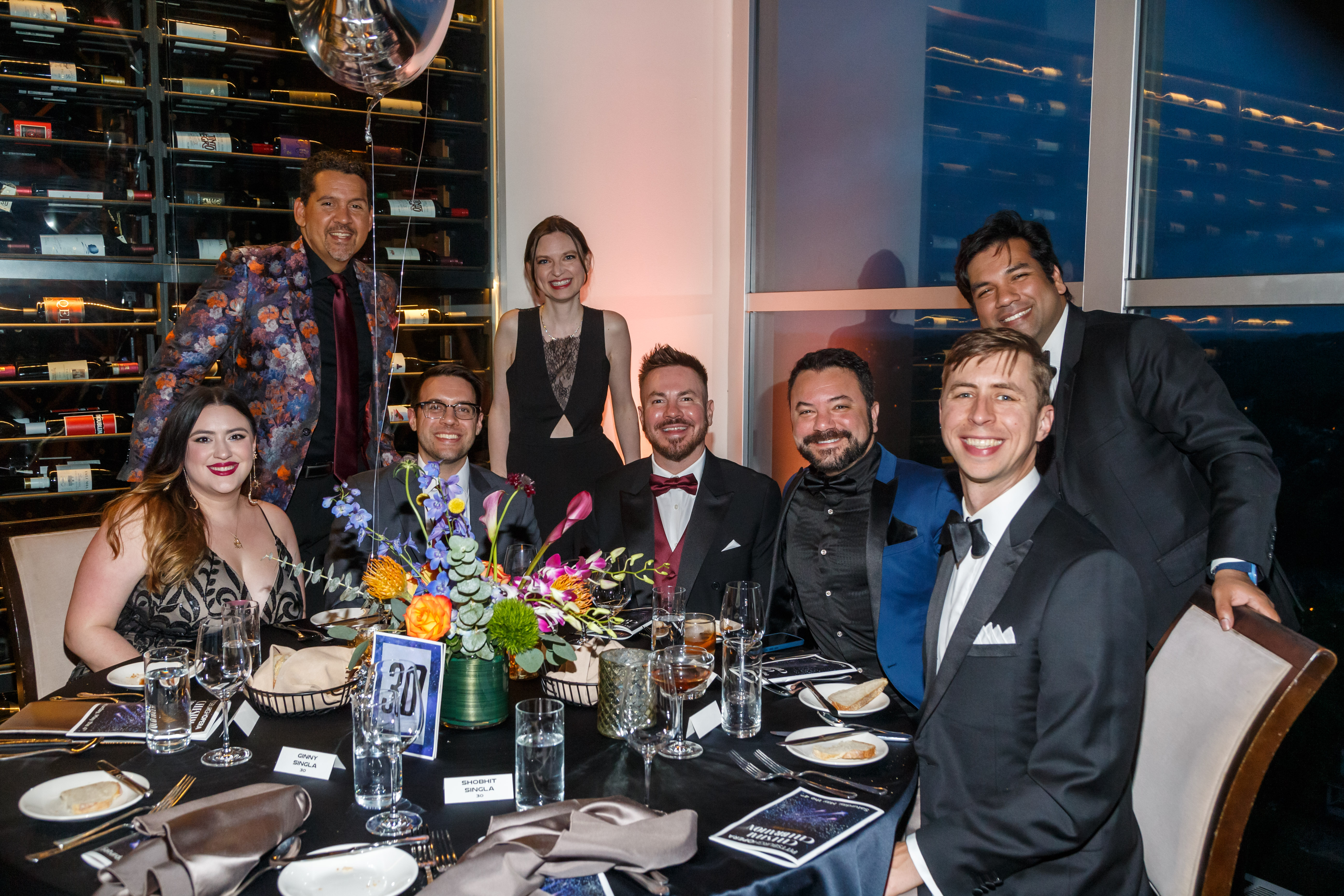 New Guard dining at the Celestial Celebration--Maecenas XXXIX (photo credit: David Bachman)