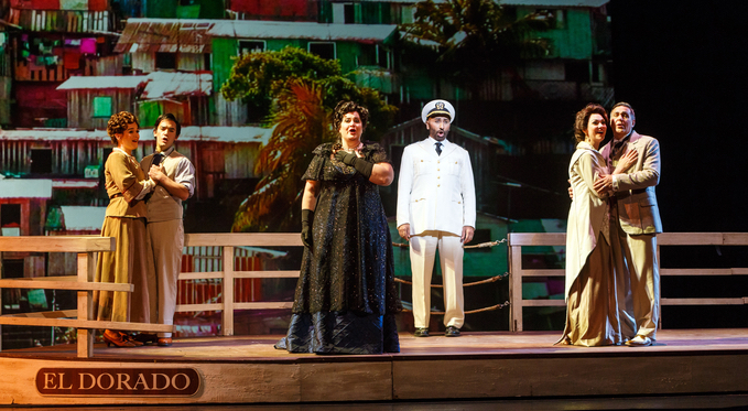 The passengers and crew celebrate their arrival in Manaus