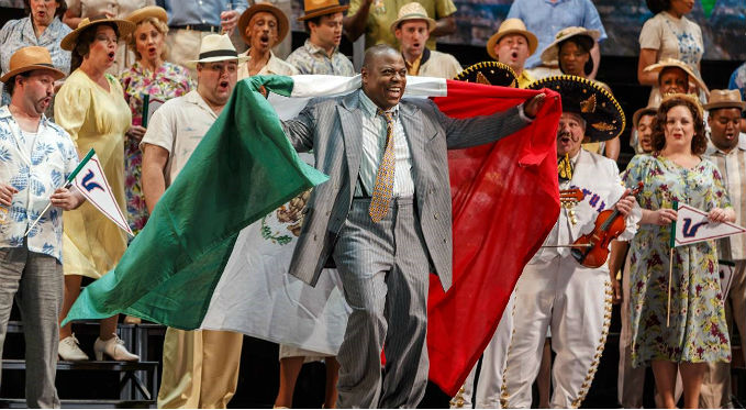 Josh Gibson (Alfred Walker) celebrates being named 1941 league MVP in Veracruz, Mexico, where he was named The Summer King. Photo Credit: David Bachman Photography.