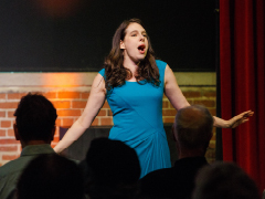 Resident Artist Claudia Rosenthal in a recent Brown Bag concert