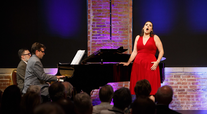 Caitlin Gotimer sings at the 2019 Rising Stars concert