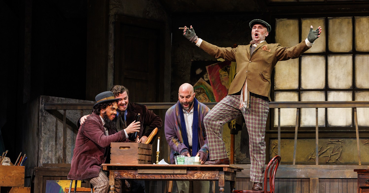 Erik Nordstrom as Schaunard in La Bohème (photo credit: David Bachman)
