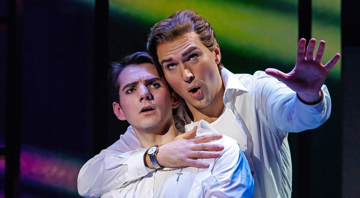 Erik Nordstrom in Fellow Travelers (photo credit: David Bachman)