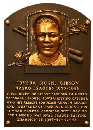 Josh Gibson plaque at the National Baseball Hall of Fame