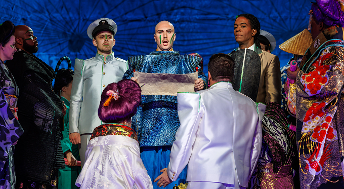 Erik Nordstrom as The Imperial Commissioner in Madama Butterfly (photo credit: David Bachman)