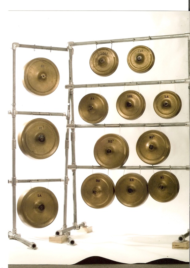 Photo of Puccini's original 1926 Turandot gongs