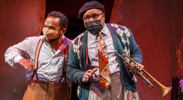 Yazid Gray as Dizzy Gillespie in Charlie Parker's Yardbird 