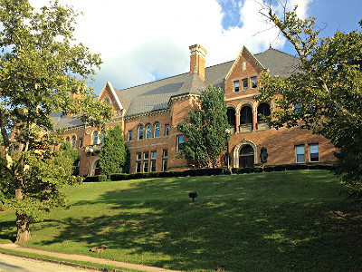 The exterior of the Carnegie Library of Homestead