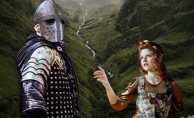 Illustration artwork for Pittsburgh Opera's Ariodante